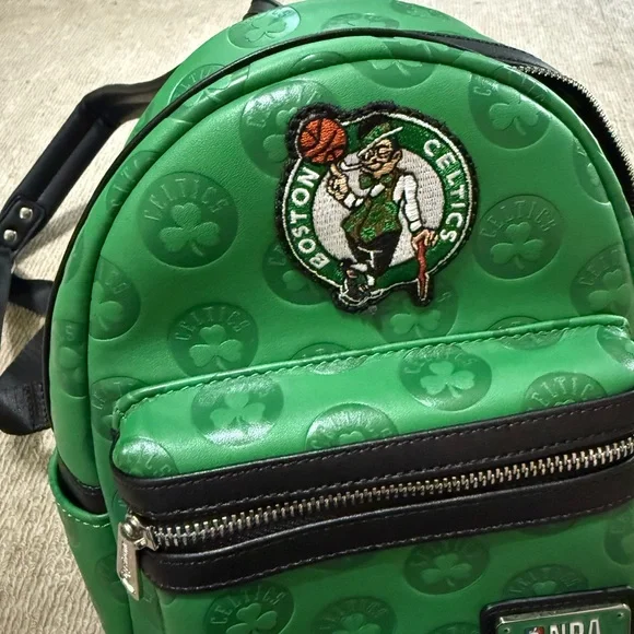 Boston Celtics NBA Basketball Mini Loungefly Green Backpack BRAND NEW - Picture 2 of 9